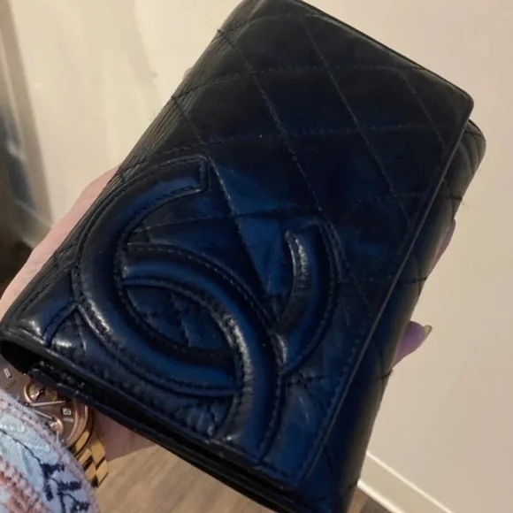 CHANEL Quilted Cambon Ligne Lambskin Leather Flap Wallet Black - Picture 12 of 16